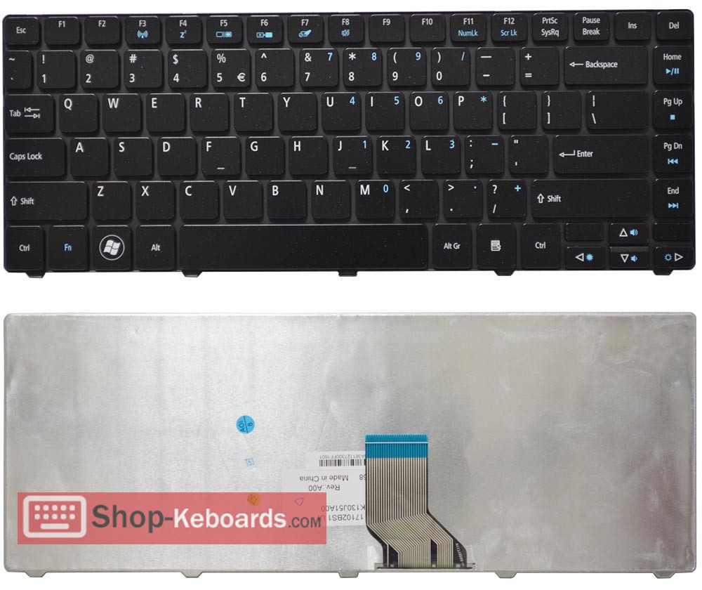 Acer TravelMate TimelineX TM8481T Keyboard replacement