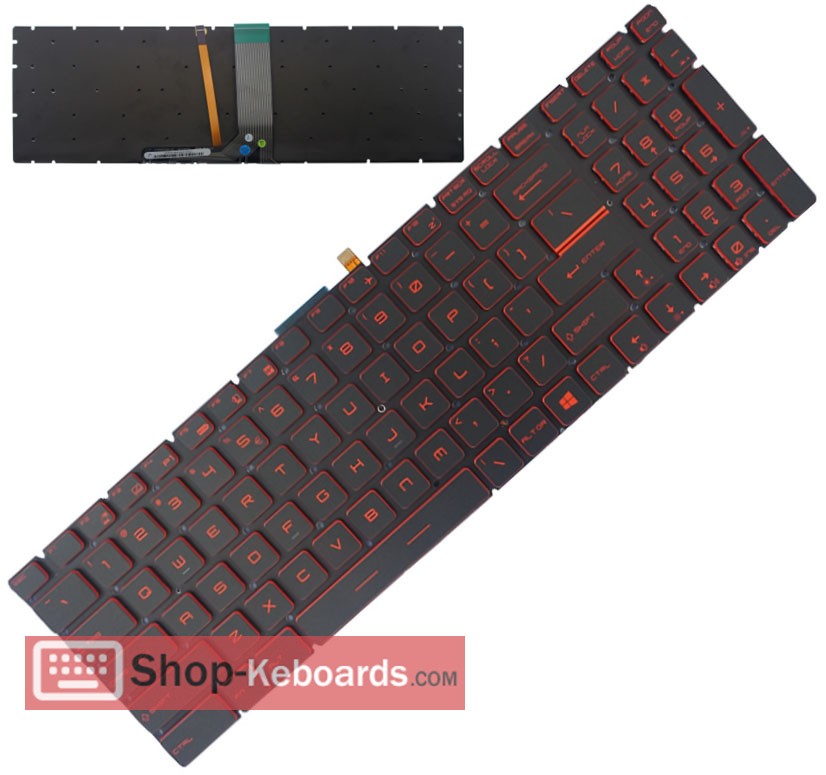 MSI GS73VR Keyboard replacement