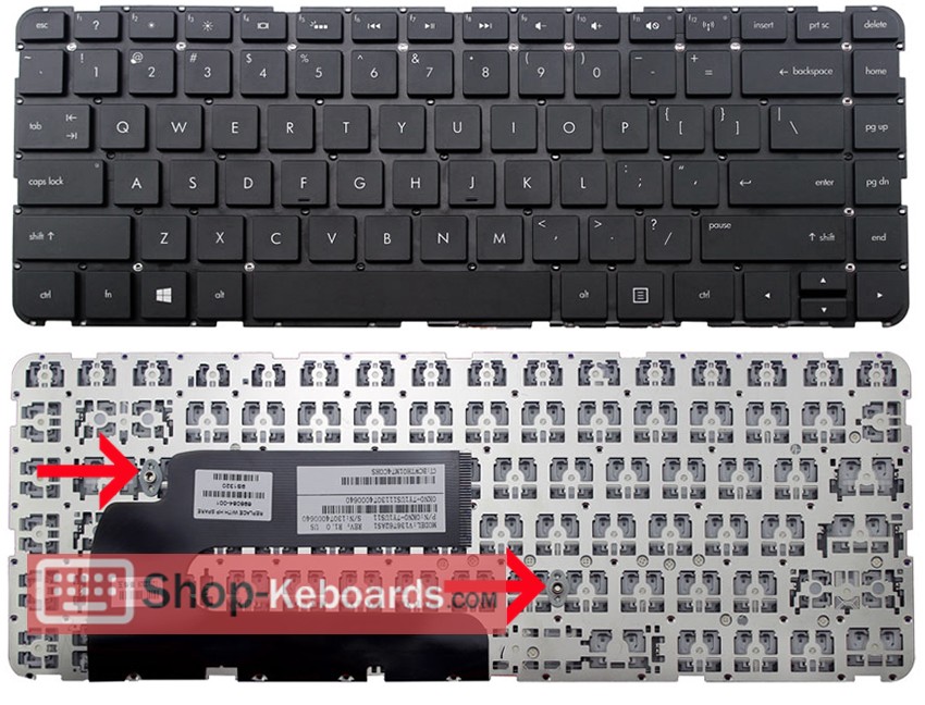 HP Envy M4-1100 through Envy M4-1199 Keyboard replacement