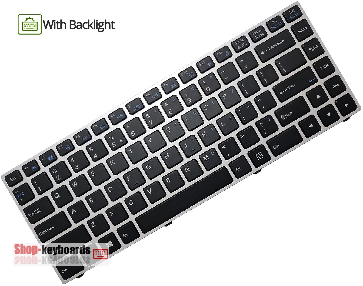 Clevo MP-13C26B0J4307 Keyboard replacement
