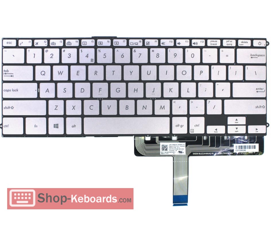 Asus 0KNB0-D633BE00 Keyboard replacement