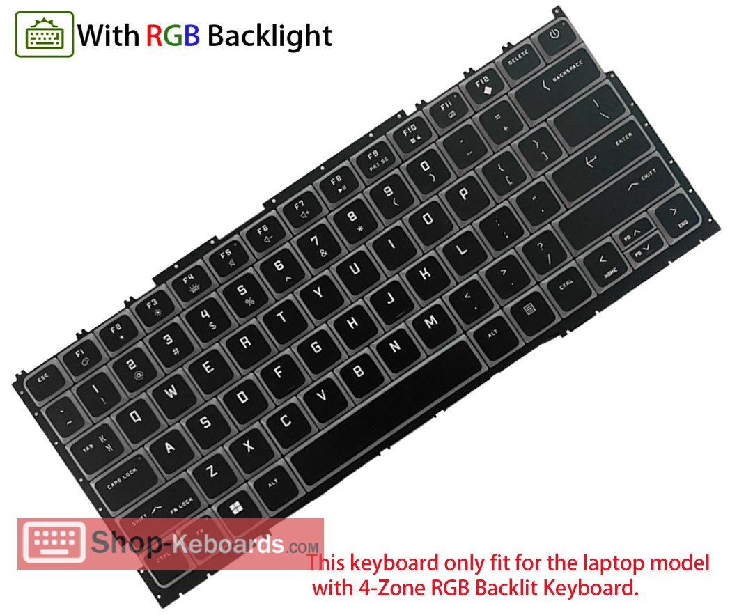 HP OMEN TRANSCEND 14-FB1XXX Keyboard replacement